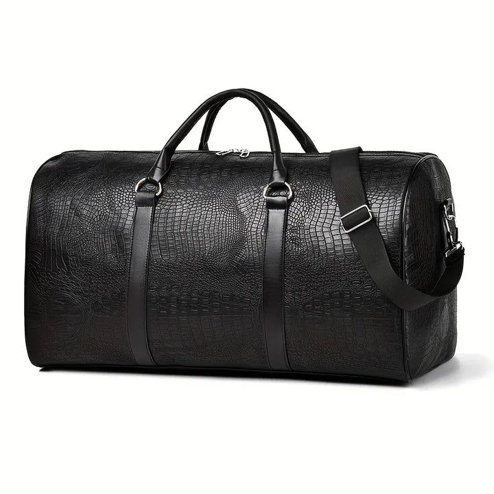 Retro Crocodile Duffel Large Capacity Travel Bag for All