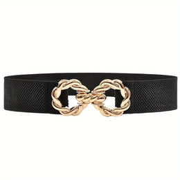 jkthpu-45 Black / S Chic Slimming Elastic Waist Belt Versatile for Any Style