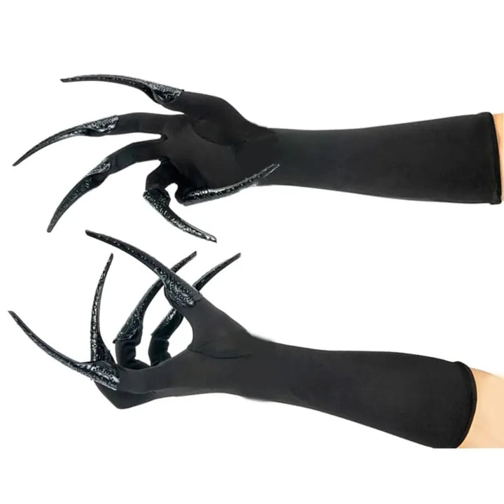 Scary Long Nails Witch Gloves Cosplay Props Gloves Halloween Costume Handwear