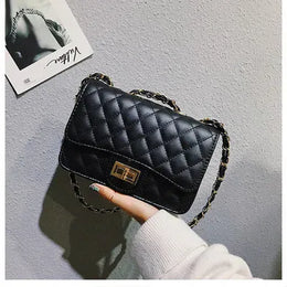 KissICON Black Super Brand Small Chain Handbag – Shoulder Hand