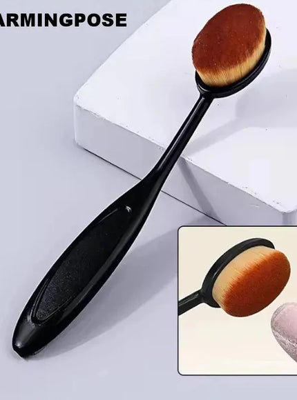 KissICON black Toothbrush Style Makeup Brush Quick Flawless Application
