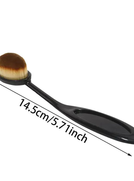 KissICON black Toothbrush Style Makeup Brush Quick Flawless Application