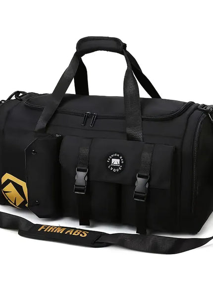 KissICON black Travel Gym Backpack WetDry Separation Shoe Storage