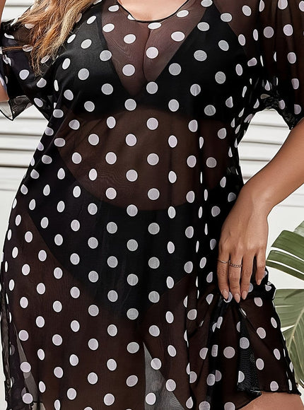 KissICON Black / UK 16 Floral Curve Swim Coverup – Chic Beach Vacation