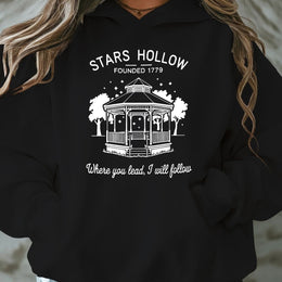 jkthpu-45 Black / UK 16 [Plus Size Stars Hollow Sweatshirt] Plus Size Stars