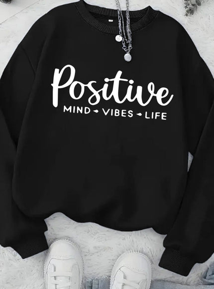 jkthpu-45 Black / UK 16 Plus Size, Women's Oversized Red Hoodie with Positive