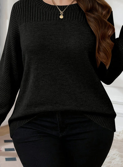 jkthpu-45 Black / UK 16 Plus Size - Women'S Plus Size Casual Long