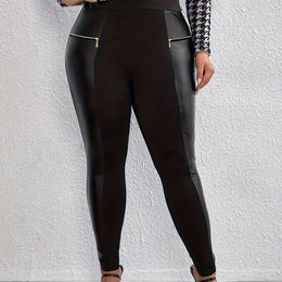 jkthpu-45 Black / UK 16 UltraSoft Plus Size Tummy Control Yoga Leggings
