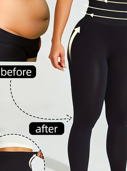 KissICON Shapewear Black / UK 18 High-Waisted Tummy Control Butt Lift Shapewear Shorts