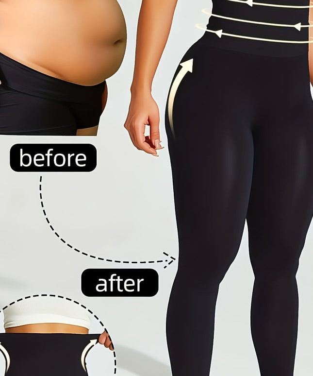 KissICON Shapewear Black / UK 18 High-Waisted Tummy Control Butt Lift Shapewear Shorts