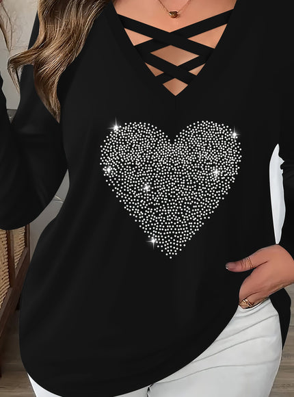 jkthpu-45 Black / UK 18 Plus Size - Plus Size Women'S Elegant Rhinestone