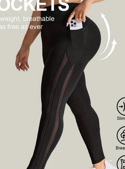 jkthpu-45 Black / UK 18 Plus Size - Plus Size Women'S High-Waisted Tight-Fit