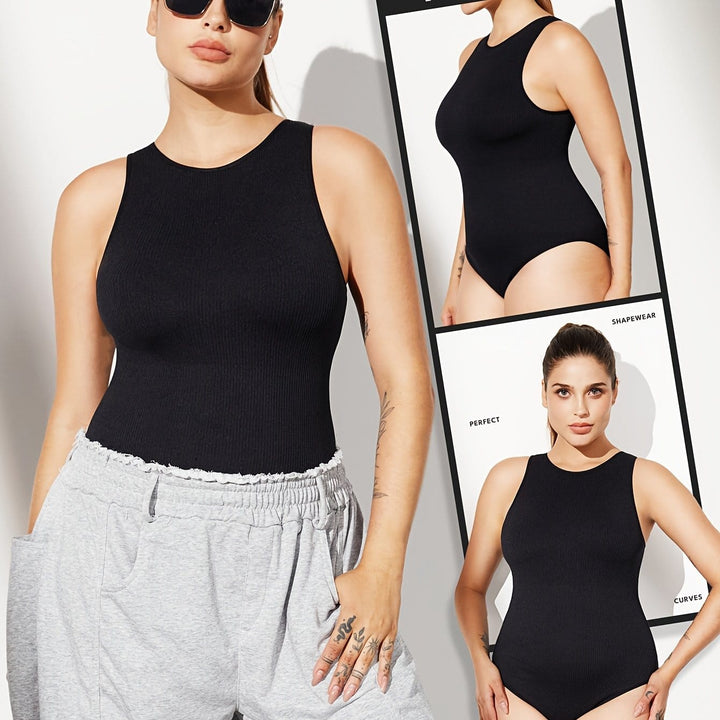 Plus Size Seamless Shapewear Bodysuit Tummy Control Bust Support