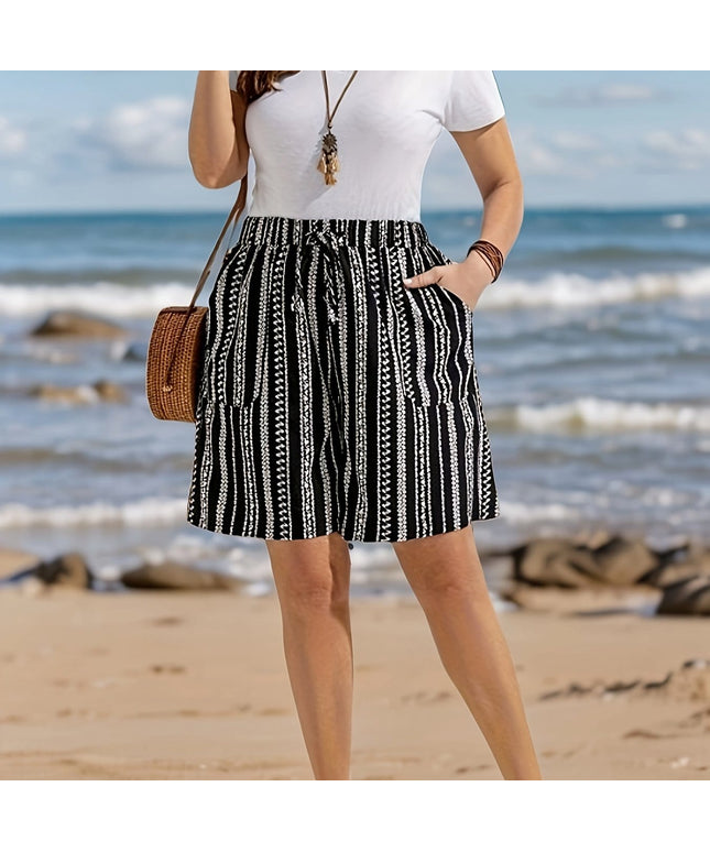 jkthpu-45 Black / UK 18 QuickDry Beach Pants for Effortless Summer Style