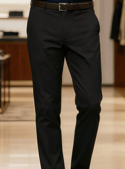 KissICON Black / UK 28 Elegant Stretch Dress Pants for Business  Social Events