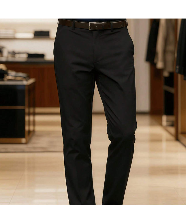 KissICON Black / UK 28 Elegant Stretch Dress Pants for Business  Social Events