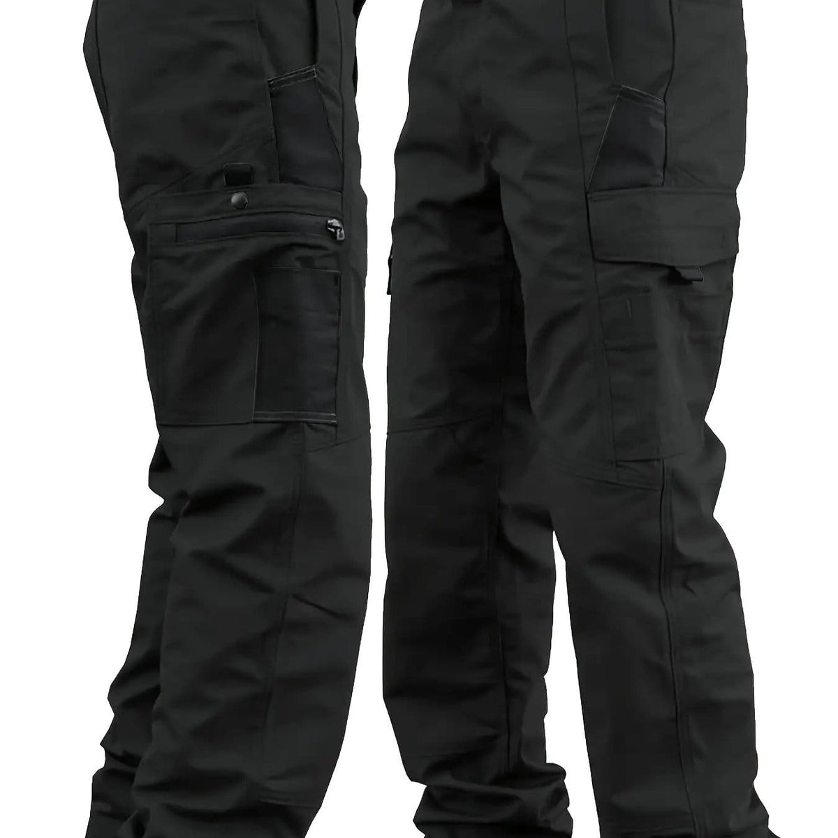 KissICON Black / UK 31 AllSeason Tactical Cargo Pants Hike Build Travel Ready