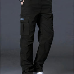 KissICON Black / UK 31 Durable Mens Cargo Pants MultiPocket AllSeason Work  Casual