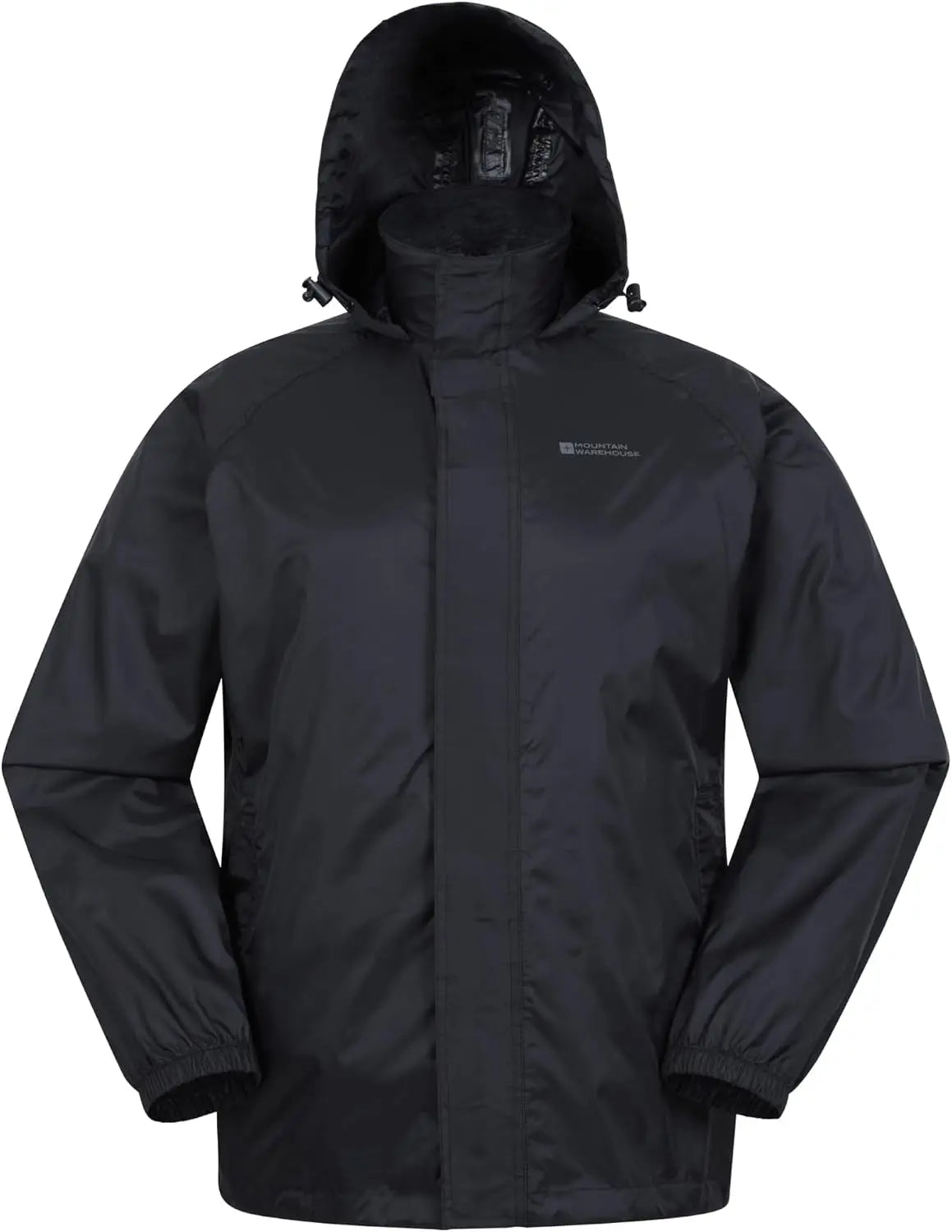 KissICON black / United Kingdom Pakka Mens Lightweight IsoDry Waterproof Packable Raincoat