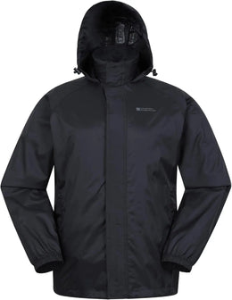 KissICON black / United Kingdom Pakka Mens Lightweight IsoDry Waterproof Packable Raincoat