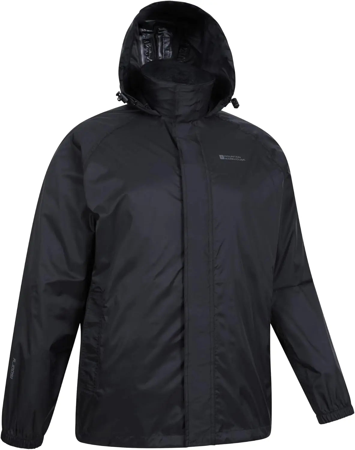 KissICON black / United Kingdom Pakka Mens Lightweight IsoDry Waterproof Packable Raincoat
