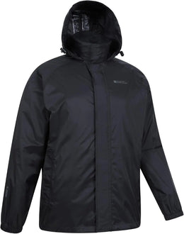 KissICON black / United Kingdom Pakka Mens Lightweight IsoDry Waterproof Packable Raincoat