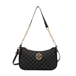 KissICON black Vintage Gold M PU Leather Crossbody