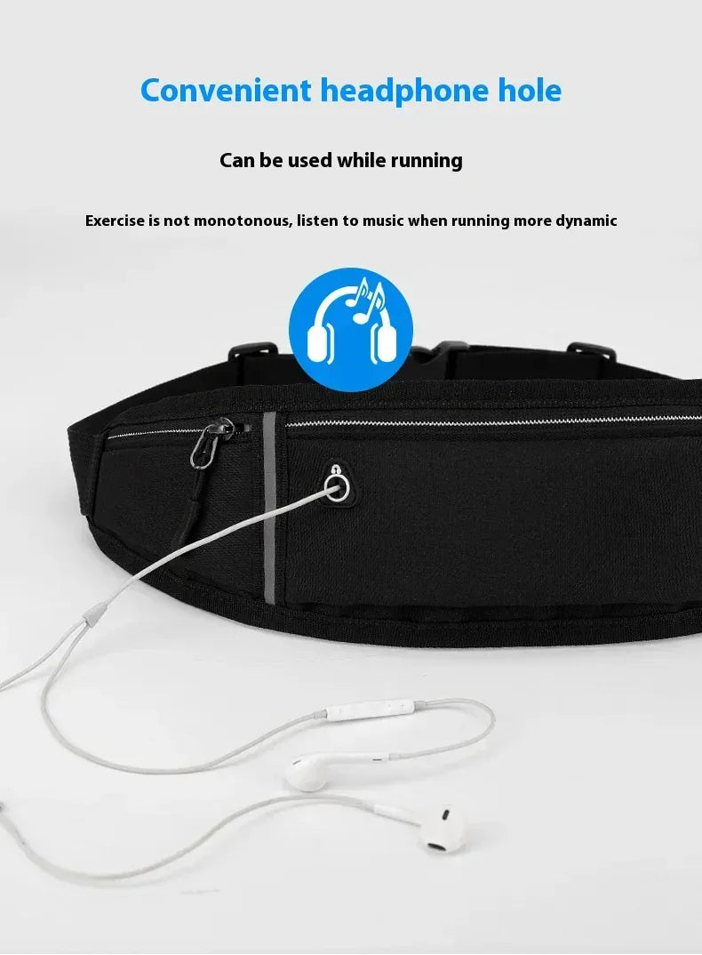 KissICON BLACK Waist Pack Sport Men Multifunctional Running Phone