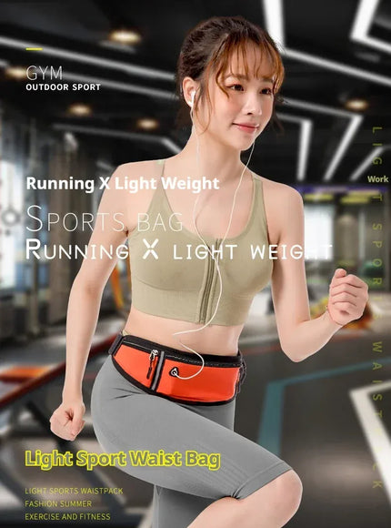 KissICON BLACK Waist Pack Sport Men Multifunctional Running Phone