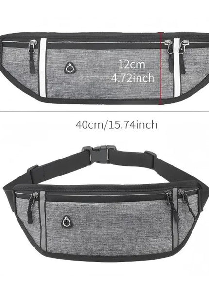 KissICON BLACK Waist Pack Sport Men Multifunctional Running Phone