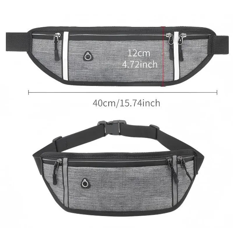 KissICON BLACK Waist Pack Sport Men Multifunctional Running Phone
