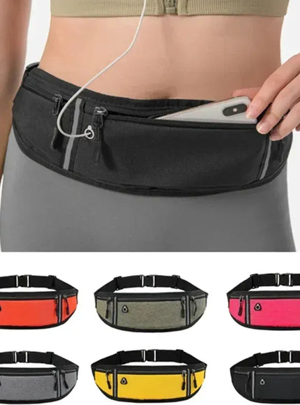 KissICON BLACK Waist Pack Sport Men Multifunctional Running Phone
