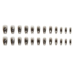 KissICON black накладные ногти Wearable BlackPress On Fake Nails Tips