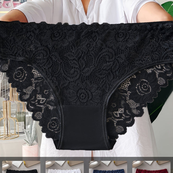 Curve Floral Lace Briefs – 4 Pairs