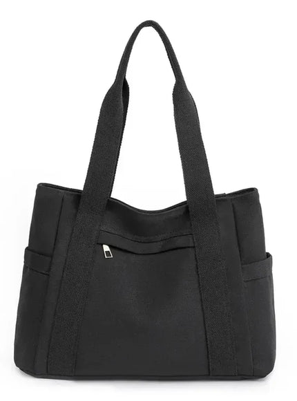KissICON black Women's Handbag – Fashionable Canvas Top-handle