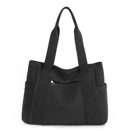 KissICON black Women's Handbag – Fashionable Canvas Top-handle