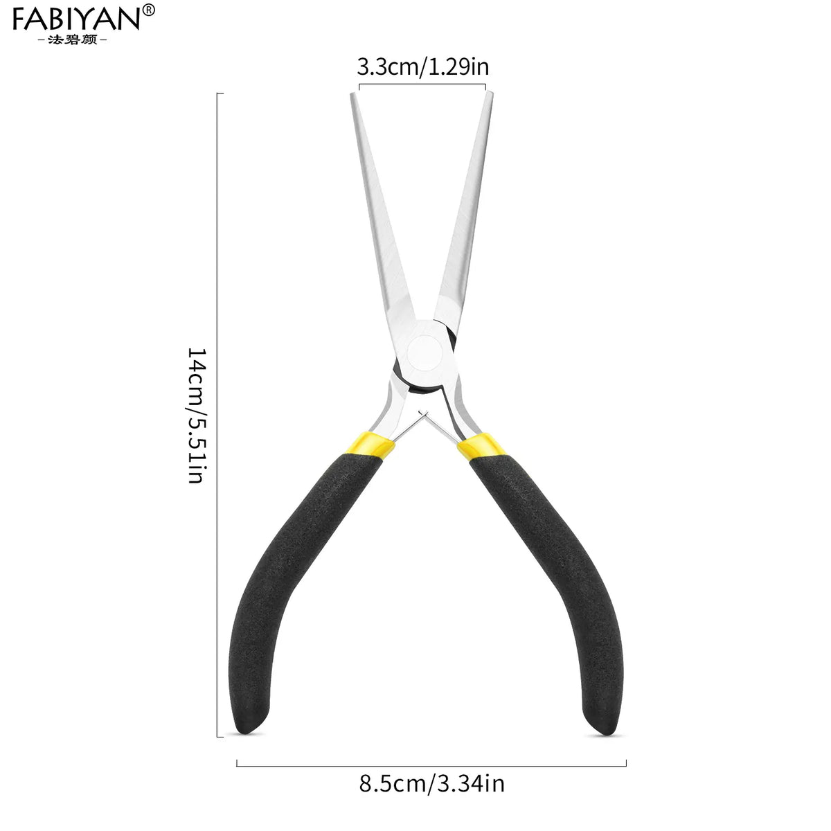 KissICON black yellow KissIcon Nail Art Shaping Clip Tweezers - Stainless