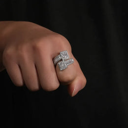 KissICON Bling King Baguettecz Ring – Iced Out Zirconia