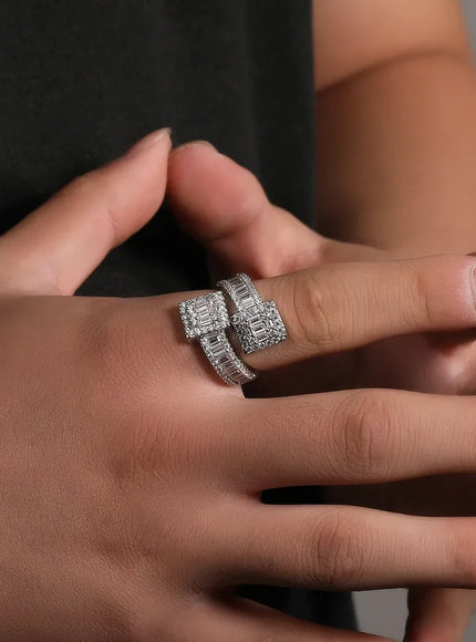 KissICON Bling King Baguettecz Ring – Iced Out Zirconia