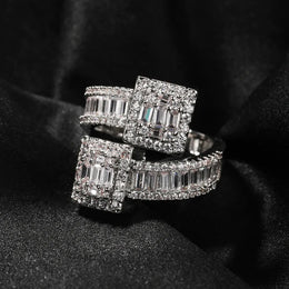 KissICON Bling King Baguettecz Ring – Iced Out Zirconia