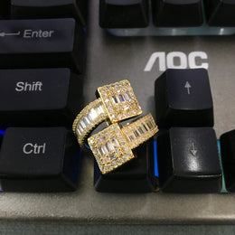 KissICON Bling King Baguettecz Ring – Iced Out Zirconia