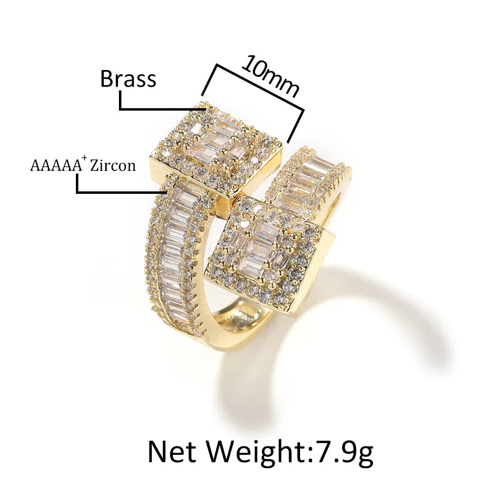 KissICON Bling King Baguettecz Ring – Iced Out Zirconia