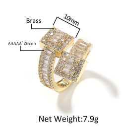 KissICON Bling King Baguettecz Ring – Iced Out Zirconia