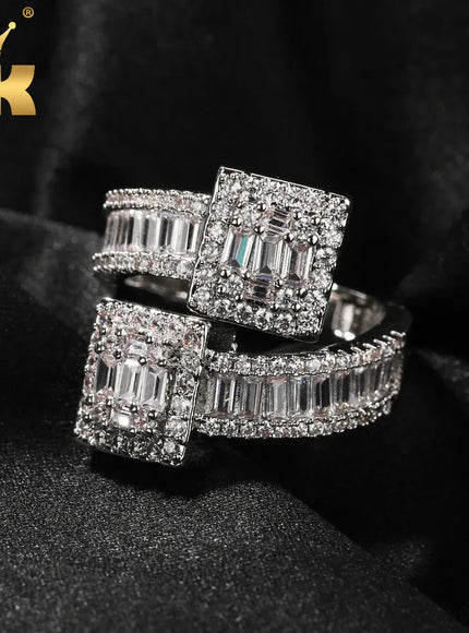 KissICON Bling King Baguettecz Ring – Iced Out Zirconia