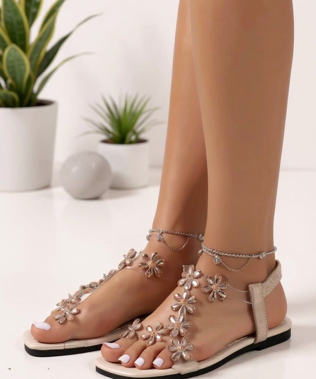 KissICON Bloom Kiss Clear Strap Sandals