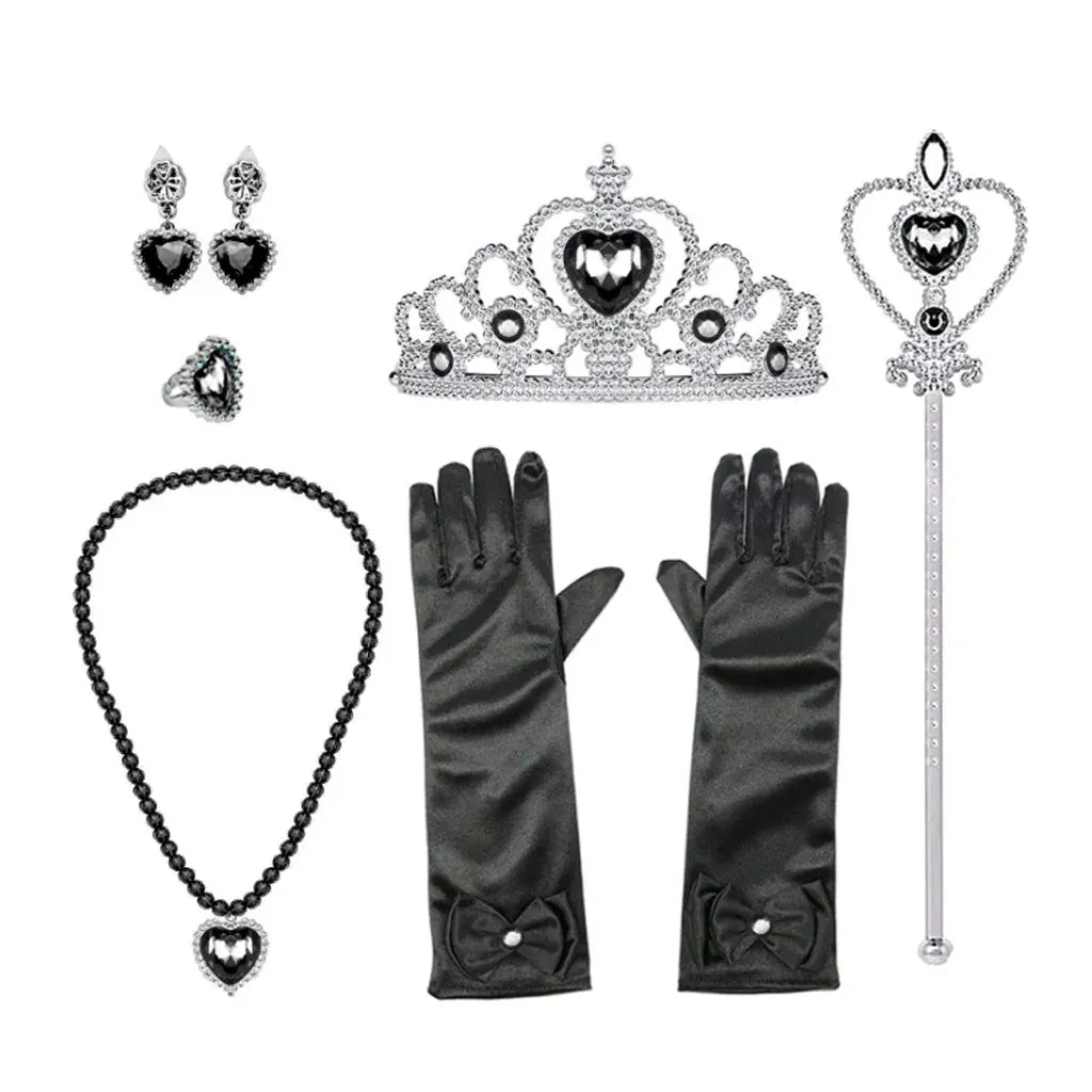 KissICON Blue / 140cm Halloween Costume for Kids Halloween Fantasy Vampire Costume Girls Long Tutu Dress Kids Carnival Outfit Gothic Feather Clothes