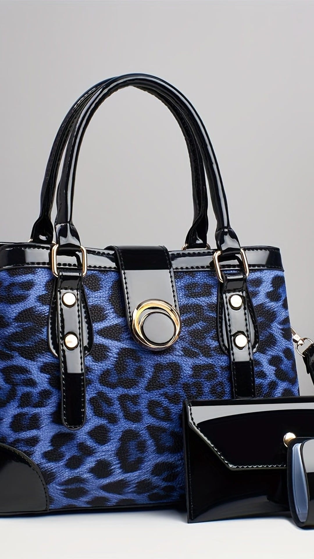 jkthpu-45 Blue 2025 New Three-piece Set of Fashionable Casual Handbag, Elegant Crossbody Bag for Women