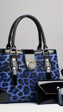 jkthpu-45 Blue 2025 New Three-piece Set of Fashionable Casual Handbag, Elegant Crossbody Bag for Women