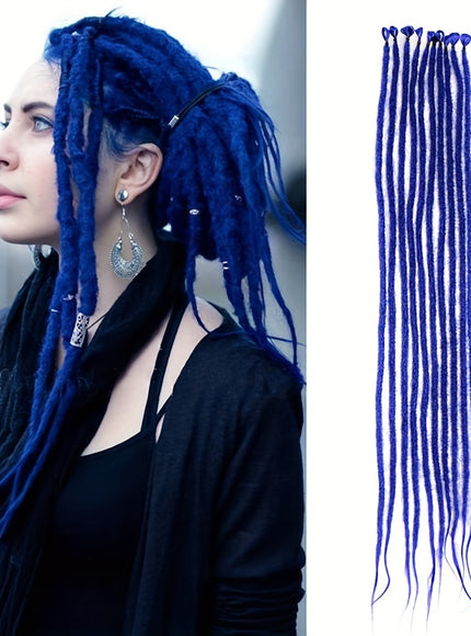 KissICON Blue / 26inch KissIcon Crochet Yarn Wigs 26Inch Braided Extensions