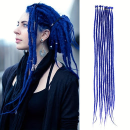 KissICON Blue / 26inch KissIcon Handmade Crochet Yarn Wigs - Rastafarian Style
